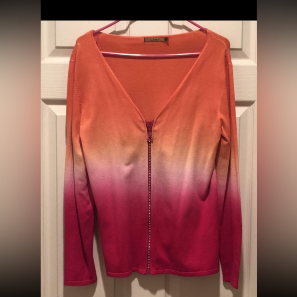 Belldini bling zippered cardigan